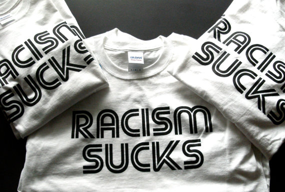 Reserved Order - Racism Sucks T-shirt - 3x by earjeans