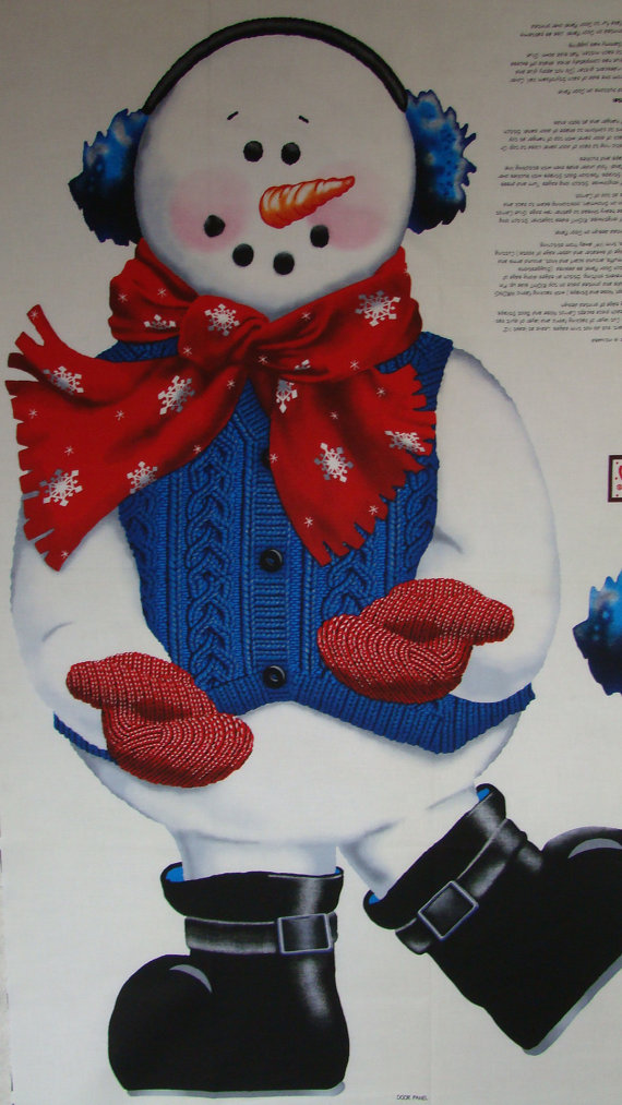 Sammy Snowman Door Panel by pasturerose