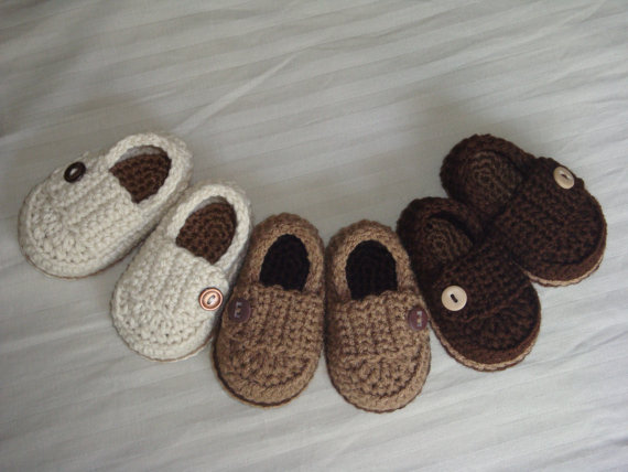 Baby Booties - Crotchet - Made To Order Shoes - Any Color Any Size by asimplebee