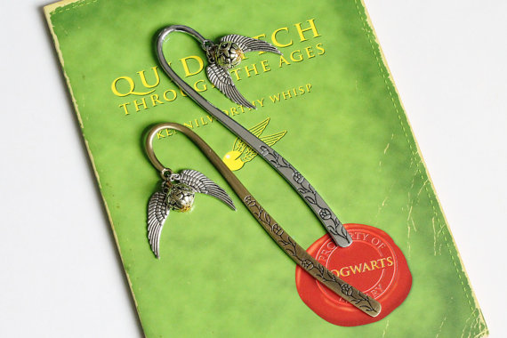 Snitch Bookmark (Silver or Bronze) by CissyPixie