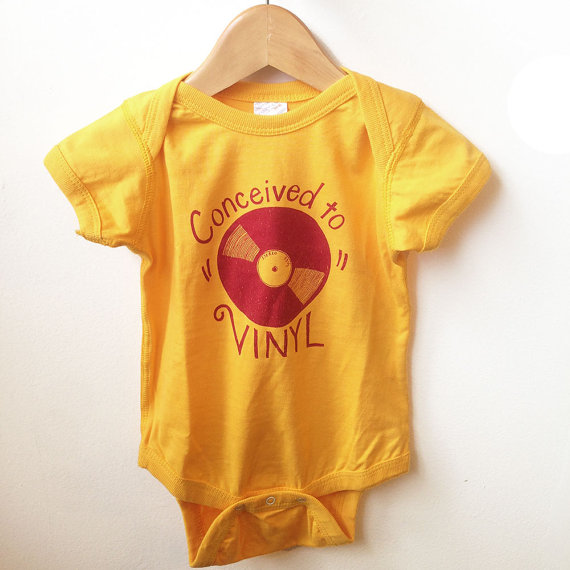 Conceived to Vinyl- Infant Fine Jersey Bodysuit by AlisonRose