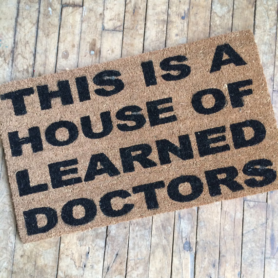 Sale House Of Learned Doctors Door Mat Floor Mat Funny Novelty